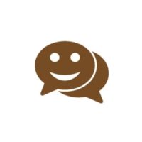 Simple speech bubble icon on white background